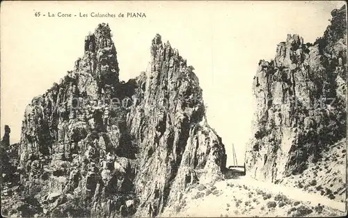 Piana Les Calanches Felsenlandschaft Kat. Piana