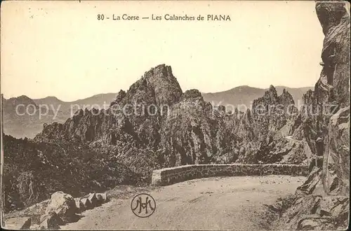 Piana Les Calanches Felsenlandschaft Kat. Piana