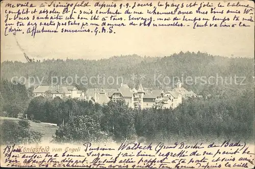 Koenigsfeld Schwarzwald Blick vom Engeli Kat. Koenigsfeld im Schwarzwald