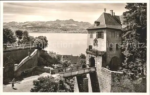 Meersburg Bodensee Schlossbruecke Kat. Meersburg