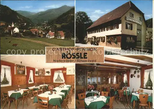 Niederwasser Gasthaus Pension Roessle Familie Kammerer Kat. Hornberg