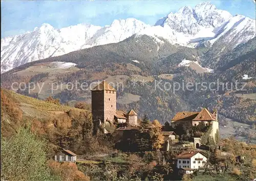 Merano Suedtirol Schloss Tirol Alpen Kat. Merano