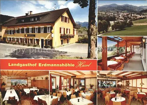 Hasel Gasthaus Erdmannshoehle Kat. Hasel