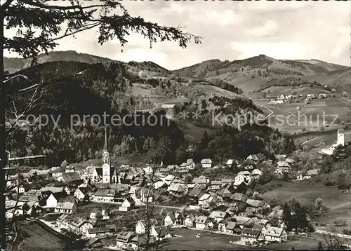 Schoenau Schwarzwald Fliegeraufnahme Kat. Schoenau im Schwarzwald