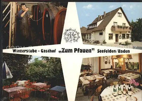 Seefelden Buggingen Gasthaus Winzerstube Zum Pfauen Kat. Buggingen