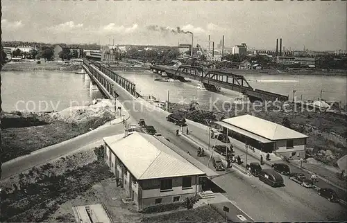 Kehl Rhein Rheinbruecke mit Zoll Kat. Kehl