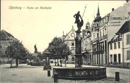 Offenburg Marktplatz Brunnen Kat. Offenburg