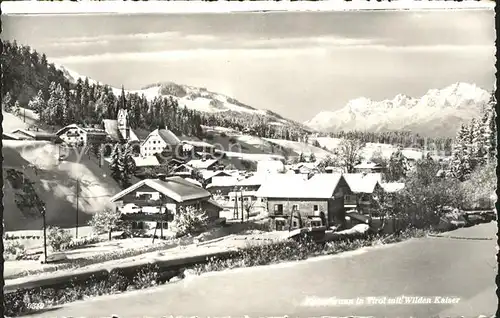 Fieberbrunn Tirol Gesamtansicht Wintersportplatz Wilder Kaiser Kat. Fieberbrunn