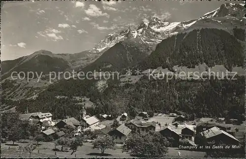 Champery et les Dents du Midi Kat. Champery