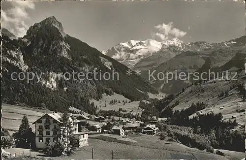 Kiental Hotel Kientalerhof Panorama Blick zur Bluemlislap Kat. Kiental