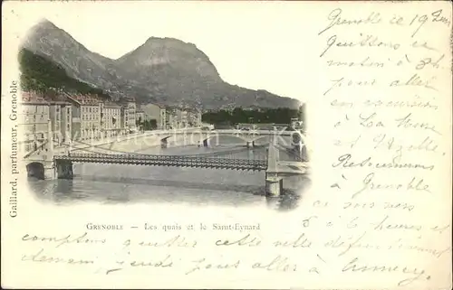 Grenoble Les Quais et le Fort Saint Eynard Kat. Grenoble