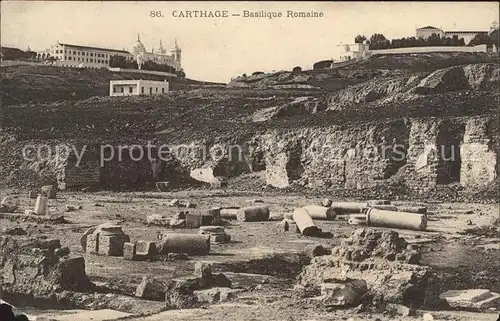 Carthage Karthago Basilique Romaine Ruines Antike Staette Kat. Tunis