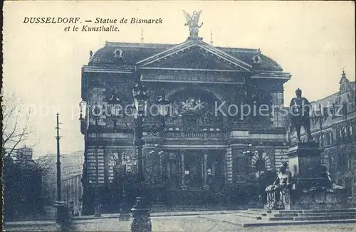 Duesseldorf Statue de Bismarck Bismarckdenkmal Kunsthalle Kat. Duesseldorf