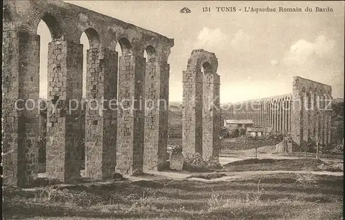 Tunis Aqueduc Romain du Bardo Ruinen Antike Staette Kat. Tunis