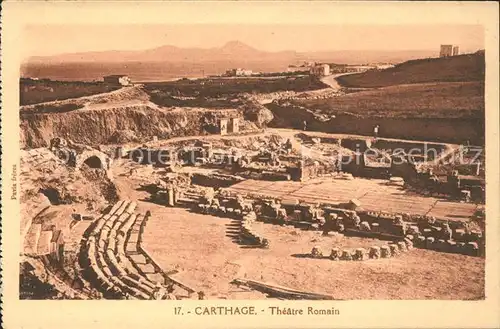 Carthage Karthago Theatre Romain Amphitheater Ruinen Antike Staette Kat. Tunis
