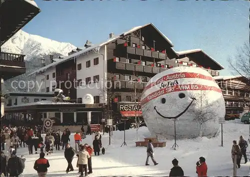 Seefeld Tirol Hotel Post Ortspartie Wintersportplatz Ski Weltmeisterschaft Kat. Seefeld in Tirol