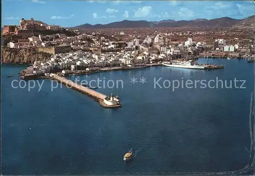 Ibiza Islas Baleares Ciudad vista aerea del Puerto Kat. Ibiza