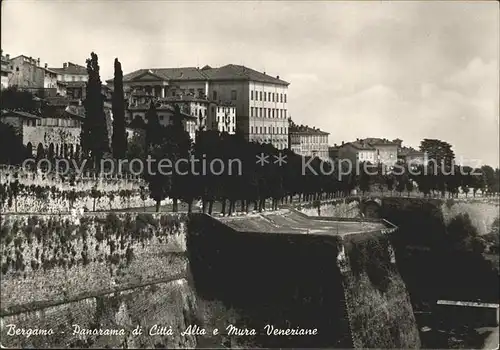 Bergamo Panorama di Citta Alta e Mura Veneziane Kat. Bergamo