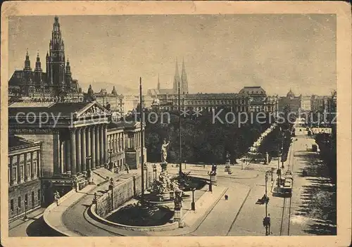 Wien Parlament Denkmal Kat. Wien