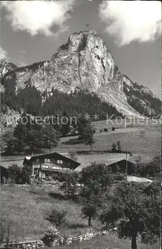 Schwarzenmatt Ferienheim Stocker mit Mittaghorn Kat. Boltigen