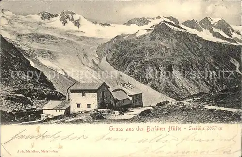 Berlinerhuette Schutzhuette Zillertaler Alpen Kat. Mayrhofen