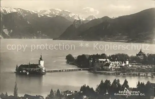 Gmunden Salzkammergut Schloss Ort Kat. Gmunden