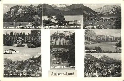 Bad Aussee Steiermark Altaussee mit Trisselwand Dachstein Poetschenhoehe Altaussee mit Loser Grundlsee Kat. Bad Aussee