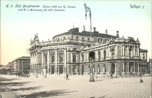 Wien KK Hof Burgtheater Kat. Wien