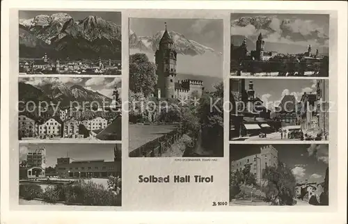 Hall Tirol Orts und Teilansichten Burg Strassenpartie Kat. Hall in Tirol