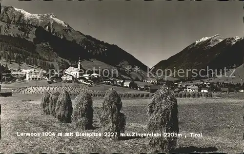 Lermoos Tirol mit Bleispitze und Zingerstein Kat. Lermoos