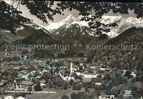 Schruns Vorarlberg im Montafon mit Zimba Kat. Schruns