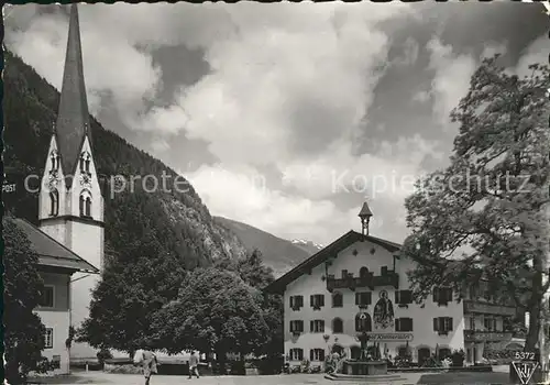 Mayrhofen Zillertal Gasthof Kramerwirt Kirche Kat. Mayrhofen