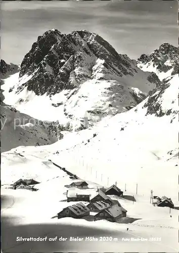 Silvretta Dorf auf der Bieler Hoehe Kat. Silvretta