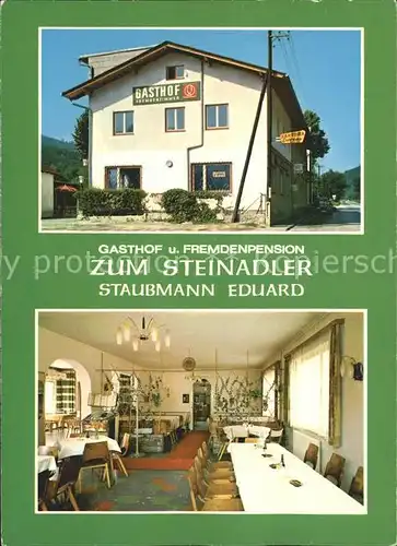 Purkersdorf Gasthof Pension Zum Steinadler Gastraum Kat. Purkersdorf