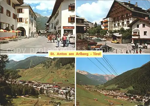 St Anton Arlberg Hotel Alte Post Strassenpartie Totalansichten Kat. St. Anton am Arlberg