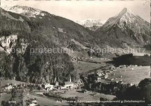 Au Vorarlberg Rehmen und Schoppernau mit Untschenspitze Kat. Au