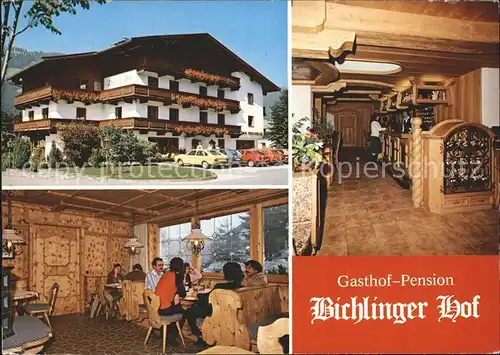 Westendorf Tirol Gasthof Pension Bichlinger Hof Gaststube Empfang Kat. Westendorf