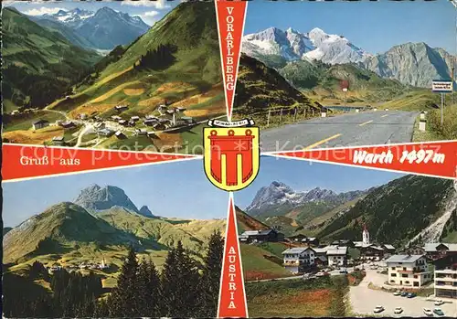 Warth Vorarlberg Orts und Teilansichten Dorfpartie Kat. Warth