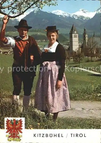 Kitzbuehel Tirol Trachtenpaar Kat. Kitzbuehel