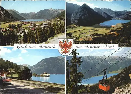 Maurach Tirol am Achensee Strandbahn Faehrschiff Seilbahn Kat. Eben am Achensee