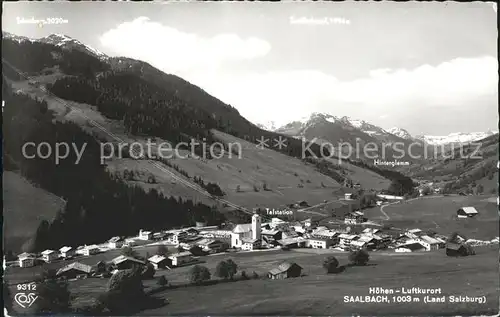 Saalbach Hinterglemm Panorama Talstation Kat. Saalbach Hinterglemm