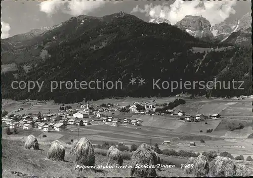 Fulpmes Tirol mit Schlicker Zinnen Kat. Fulpmes