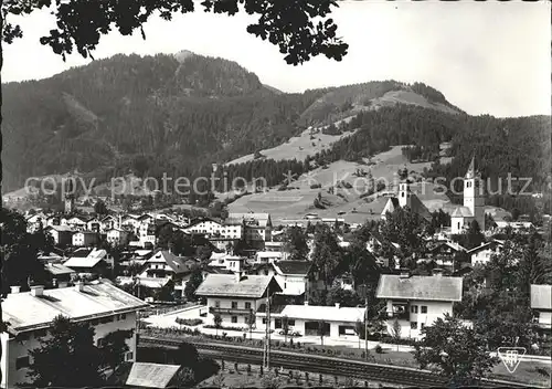 Kitzbuehel Tirol mit Hahnenkamm Kat. Kitzbuehel