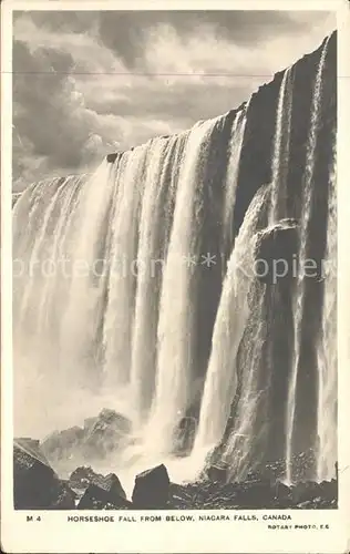 Niagara Falls Ontario Horseshoe Fall from below Kat. Niagara Falls Canada