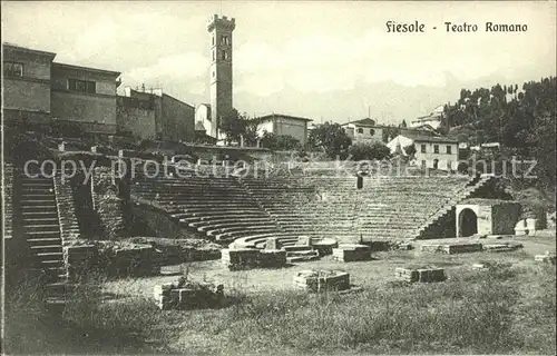 Fiesole Teatro Romano antike Staette Kat. Fiesole