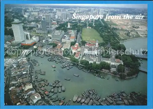 Singapore Aerial view Singapore River Kat. Singapore