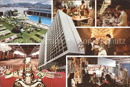 Hong Kong Holiday Inn Hotel Golden Mile Restaurant Swimming Pool Kat. Hong Kong