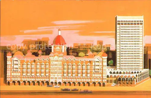 Bombay Mumbai Soon Taj Inter Continental Hotel Illustration / Bombay /