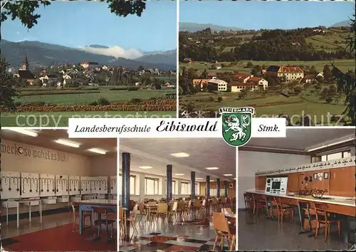 Eibiswald Steiermark Panorama Landesberufsschule Wappen Kat. Eibiswald