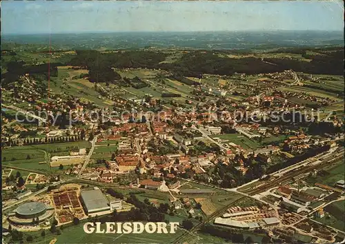Gleisdorf Erholungsort im oststeirischen Huegelland Fliegeraufnahme Kat. Gleisdorf